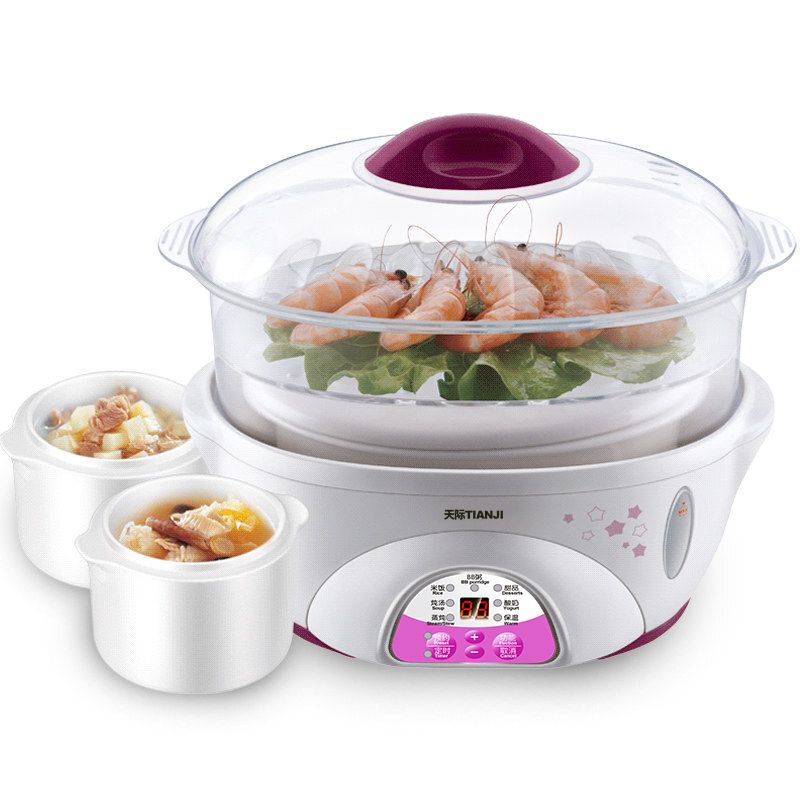 Tianji天际 迷你隔水电炖盅DDZ-16BWS 一锅三胆 蒸炖同步