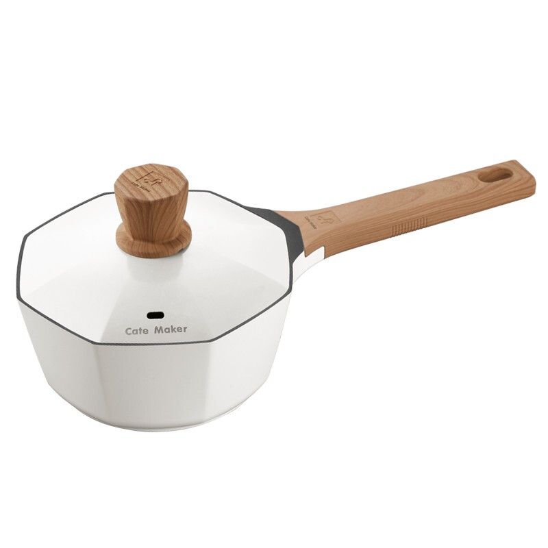 CateMaker卡特马克 木石系列八角奶锅GYL-BJ18NB 轻油少烟