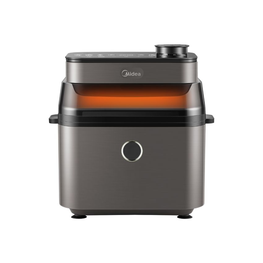 Midea美的 超嫩力空气炸锅 家用一体多功能可视化大容量蒸汽烤箱 3D水雾锁嫩技术 7L