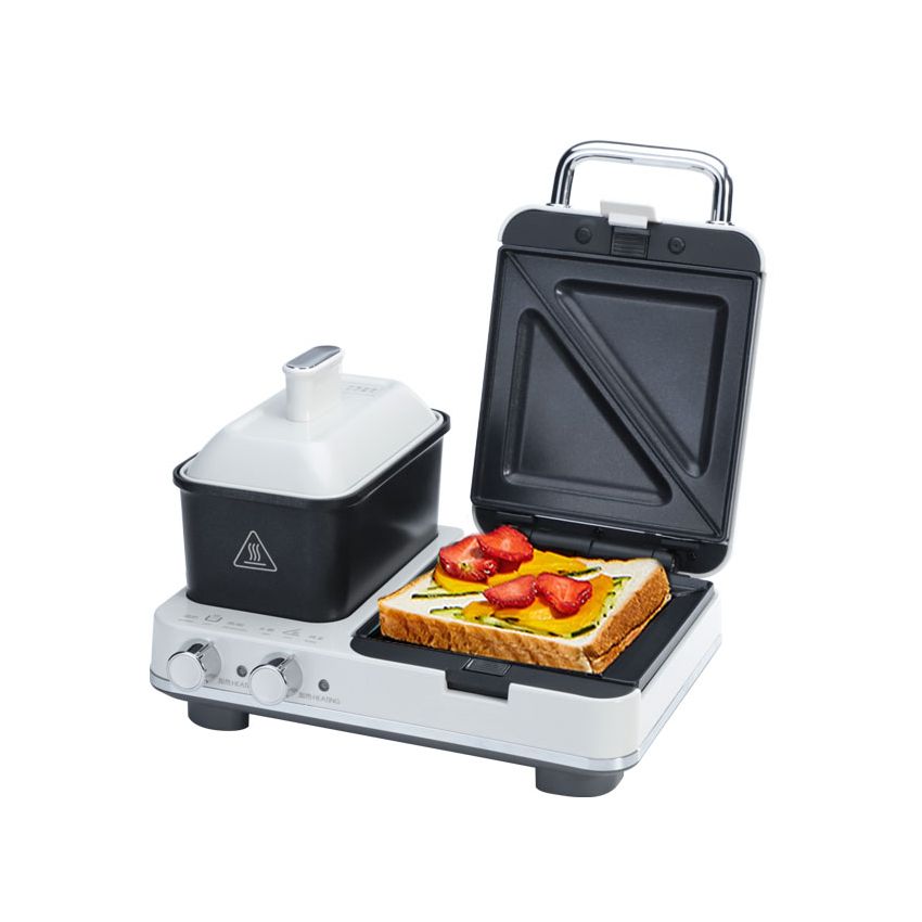 Joydeem 多功能早餐机JD-3001W 煎烤蒸温 独立温控