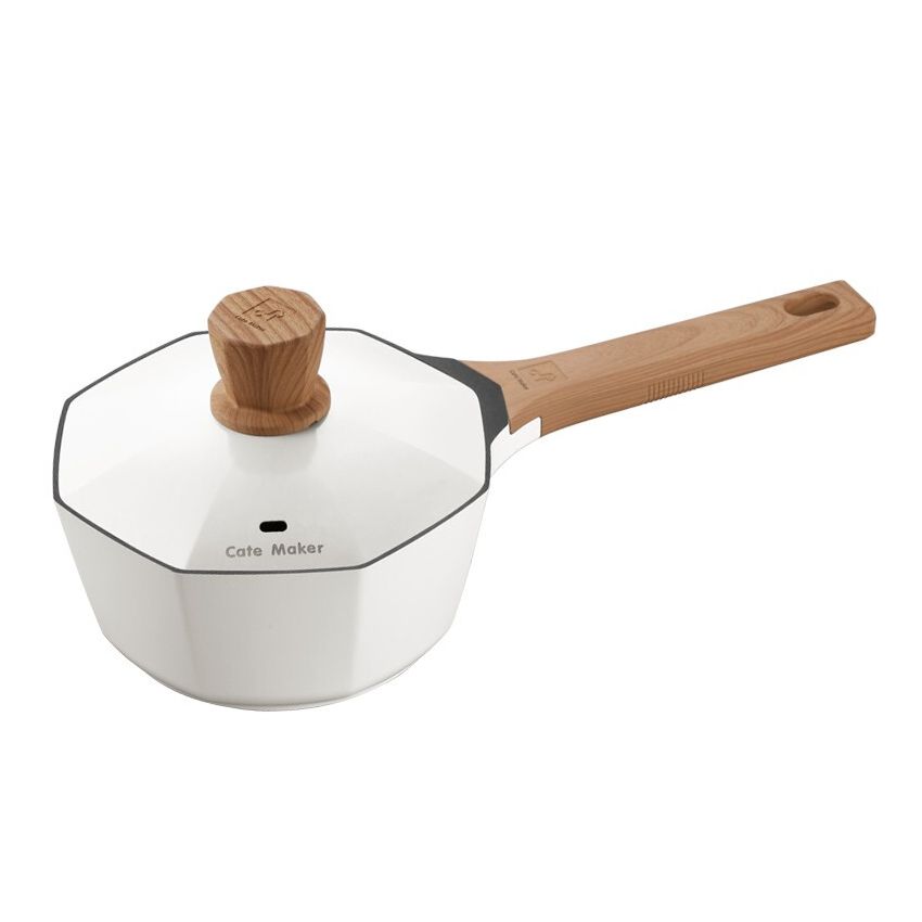 CateMaker卡特马克 木石系列八角奶锅GYL-BJ18NB 轻油少烟