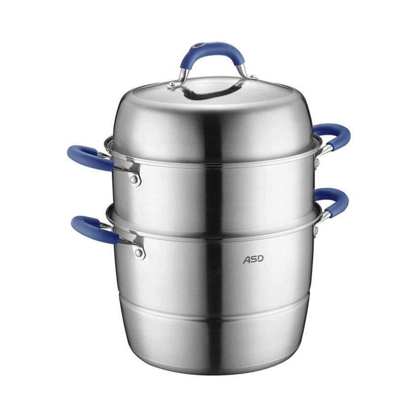 ASD 爱仕达三层复底不锈钢蒸锅 加高大容量 不串味 易收纳 3 2cm