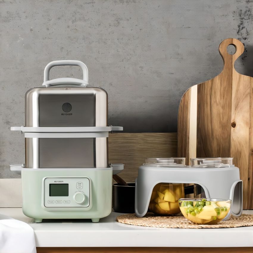 Buydeem北鼎 双层多功能蒸炖锅G563-A501 智能预约 防干烧