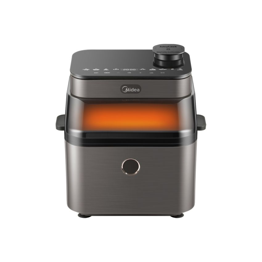 Midea美的 超嫩力空气炸锅 家用一体多功能可视化大容量蒸汽烤箱 3D水雾锁嫩技术 7L