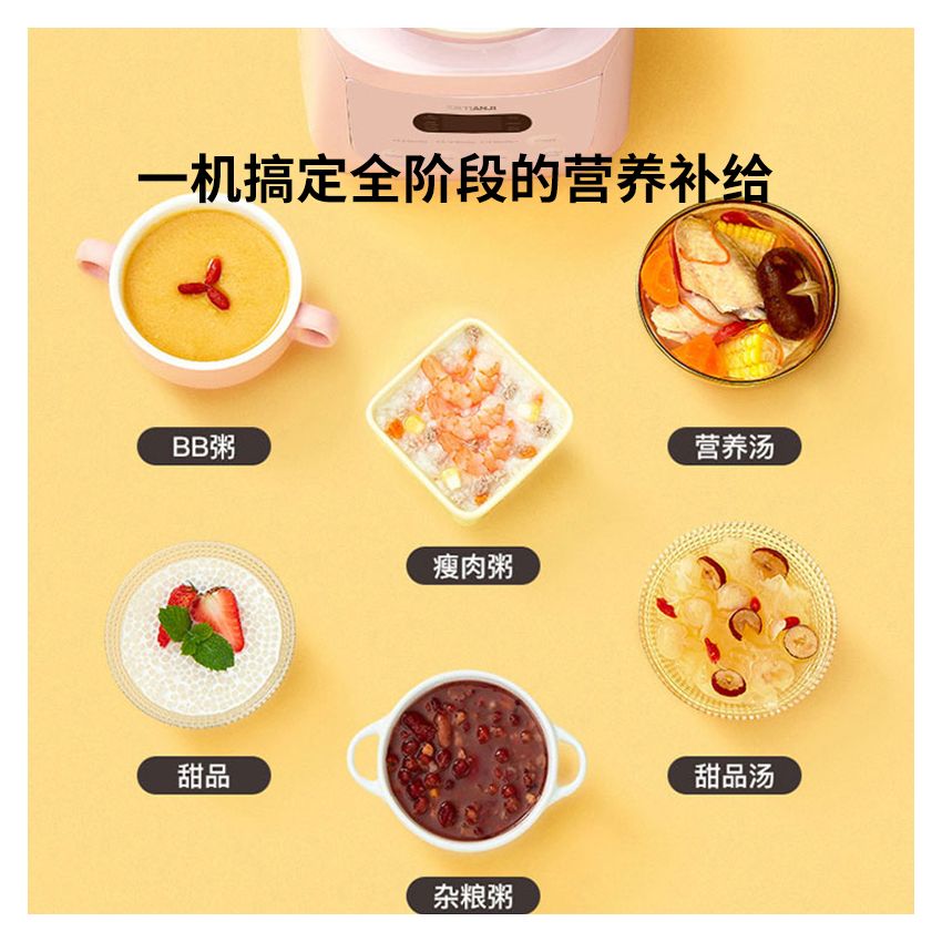 Tianji天际 1.3L迷你电炖锅 DGD13-13CMD 阶段式BB煲