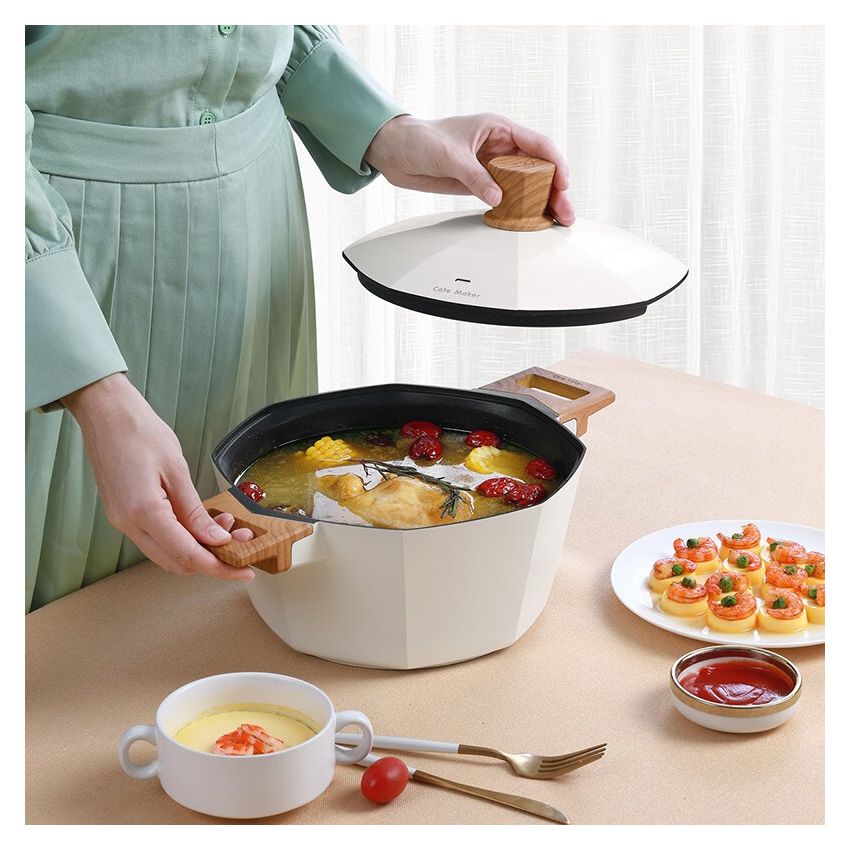 CateMaker卡特马克 木石系列八角汤锅GYL-BJ24TB 一锅多用