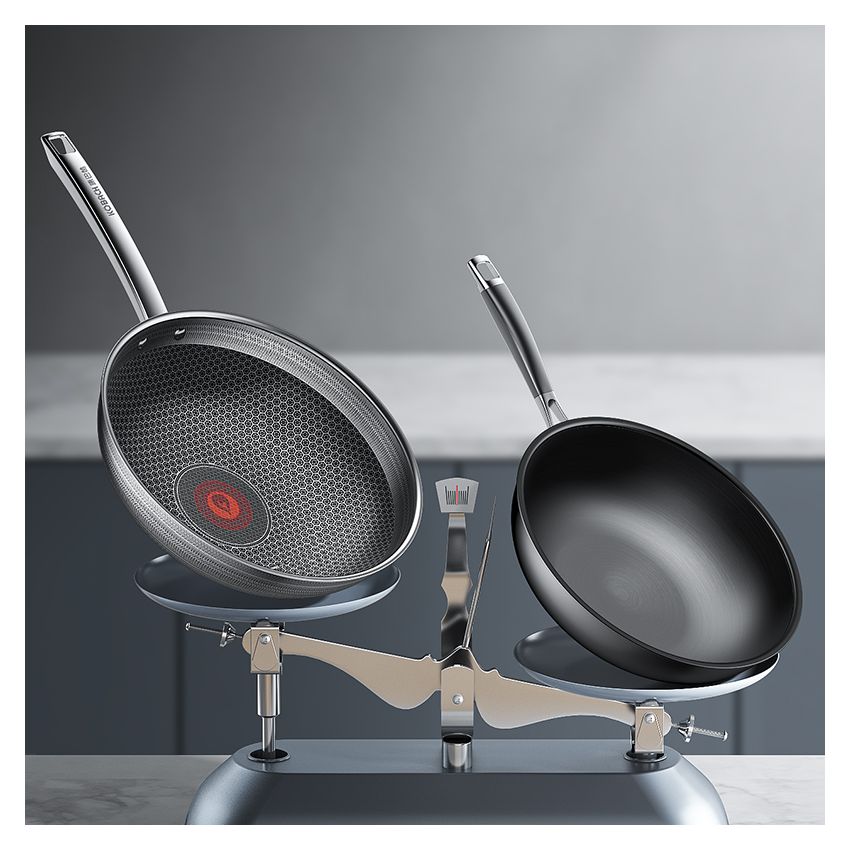 Köbach康巴赫 第六代双蜂窝炒锅KGH-C32A 抗菌防粘