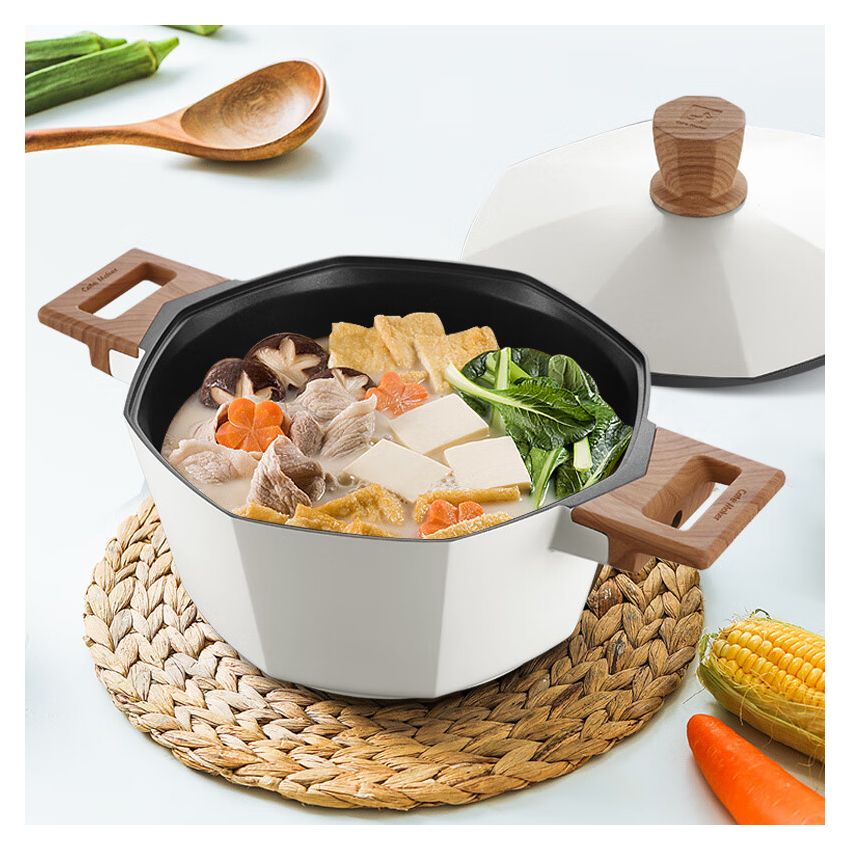 CateMaker卡特马克 木石系列八角汤锅GYL-BJ24TB 一锅多用