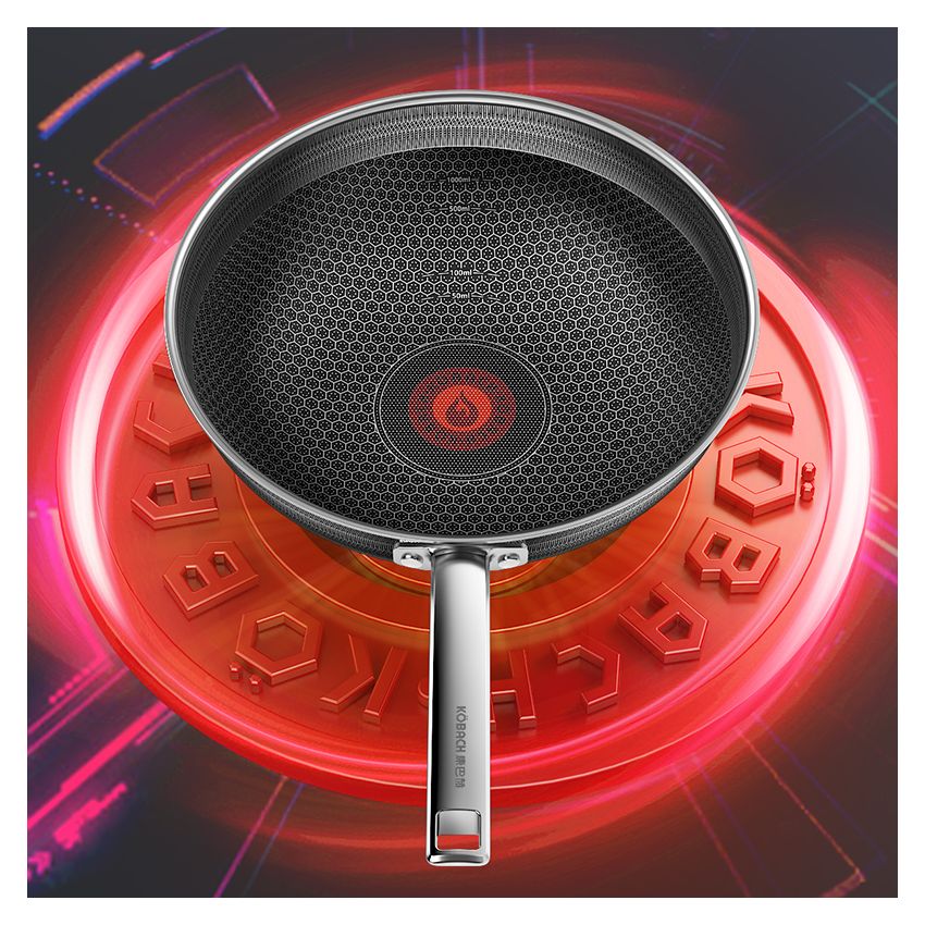 Köbach康巴赫 第六代双蜂窝炒锅KGH-C32A 抗菌防粘