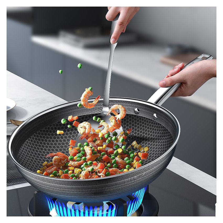 Köbach康巴赫 第六代双蜂窝炒锅KGH-C32A 抗菌防粘