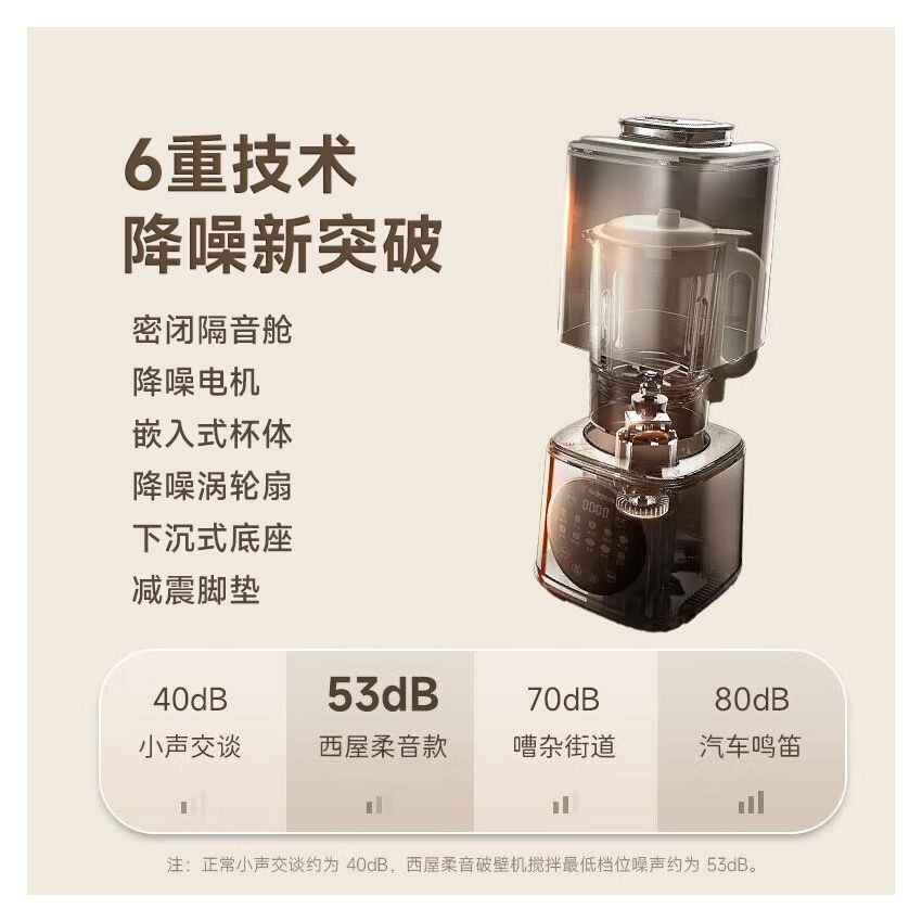 Joydeem 多功能低音破壁机JD-J03 6重降噪