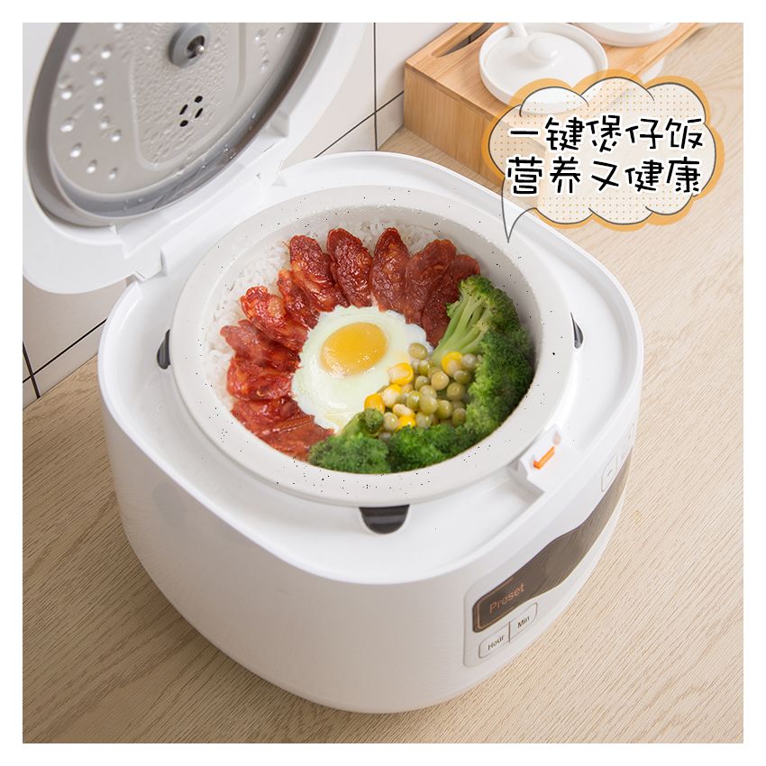 Joydeem 迷你电饭煲 全自动家用电饭煲 陶瓷内胆立体悬浮立体环绕加热24小时预约 2L