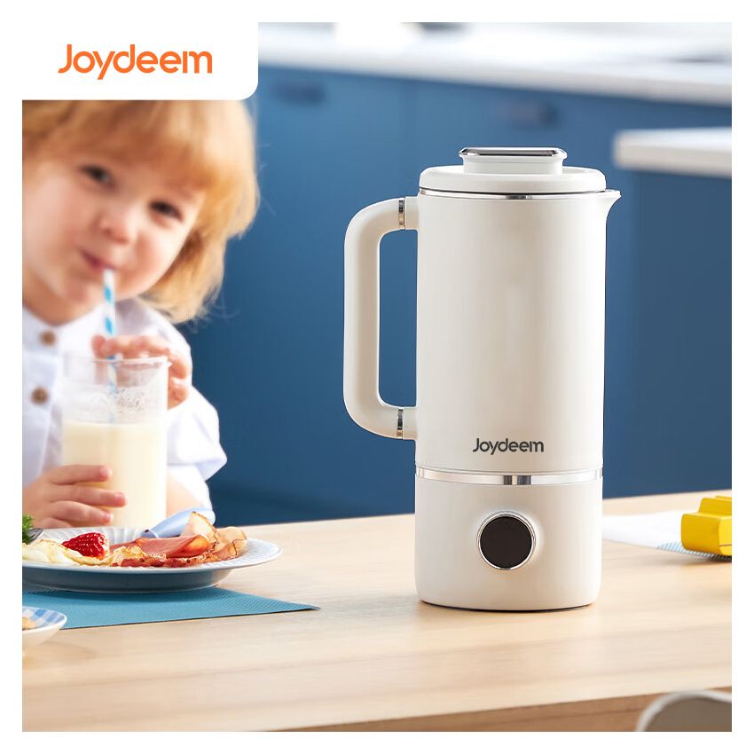 Joydeem 分体式豆浆机 家用破壁机 全自动清洗免过滤 低音降噪 多功能菜单可预约 白色
