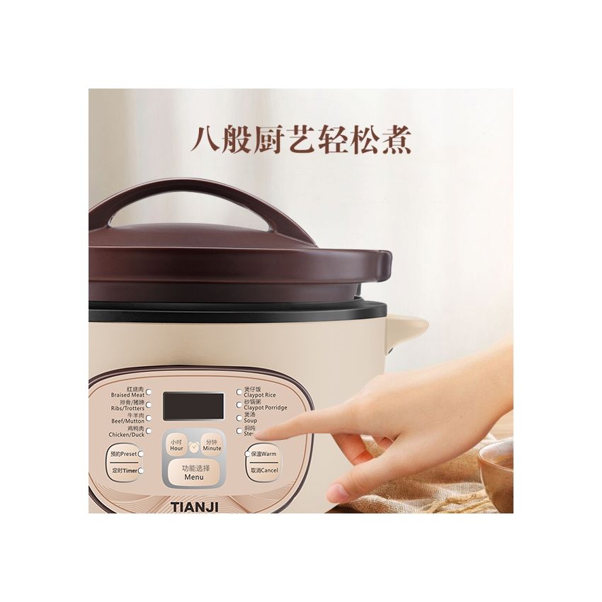 Tianji天际 全自动电砂锅 DSG-TZ30 陶瓷内胆 智能预约 3L