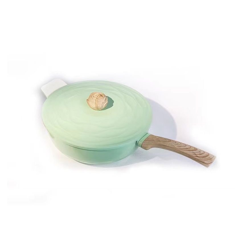 Amercook阿米尔 森林之花系列麦饭石不粘锅炒锅电磁炉燃气通用 30cm炒锅