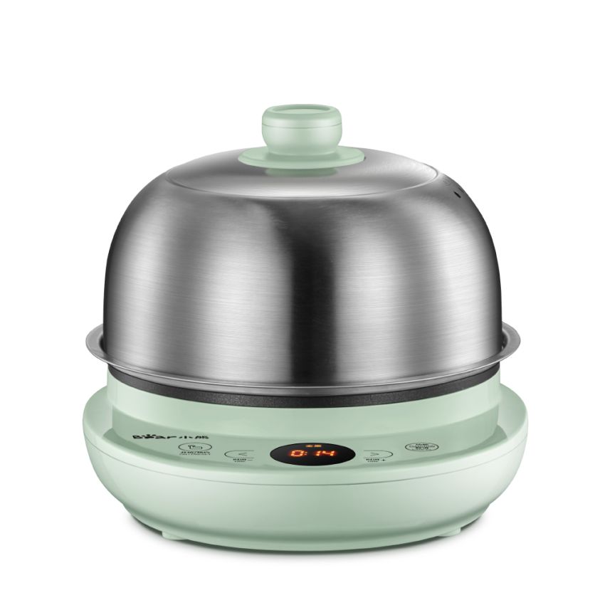 小熊Bear 双层小蒸锅早餐机煮蛋器 9.5小时定时预约多功能早餐神器