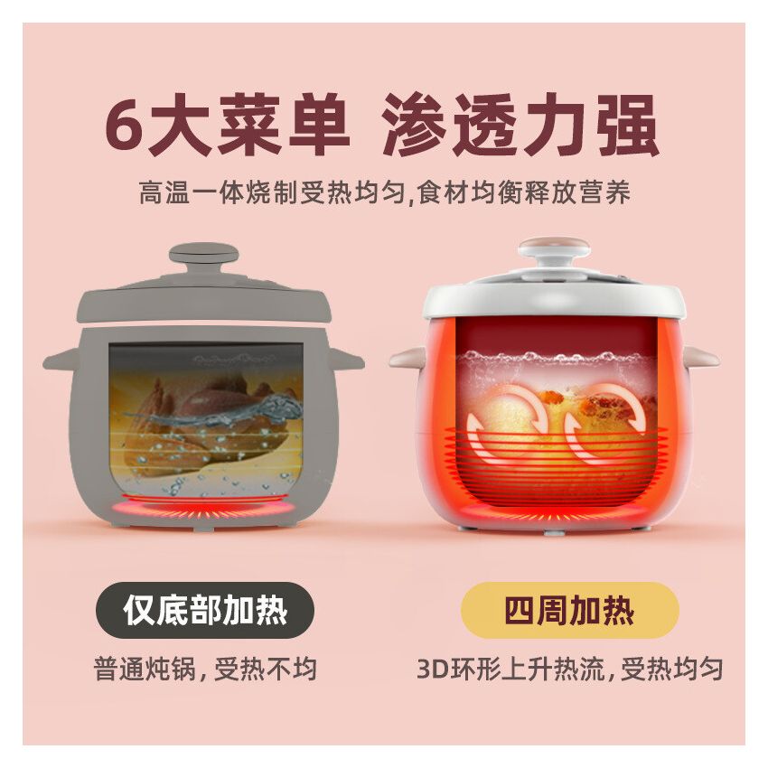 Tianji天际 微电脑隔水电炖盅 DGD10-10BAG 全瓷内胆 母婴适用