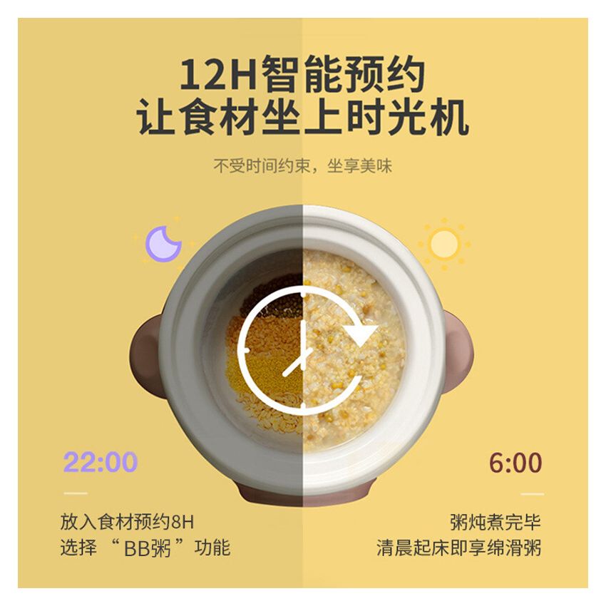 Tianji天际 微电脑隔水电炖盅 DGD10-10BAG 全瓷内胆 母婴适用