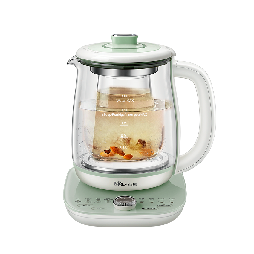 Bear小熊 多功能养生壶YSH-C18S2 柔炖细煮 双盖炖盅